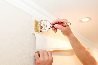 Pose de papier peint à la Saulsotte — revêtements muraux et toiles de verre